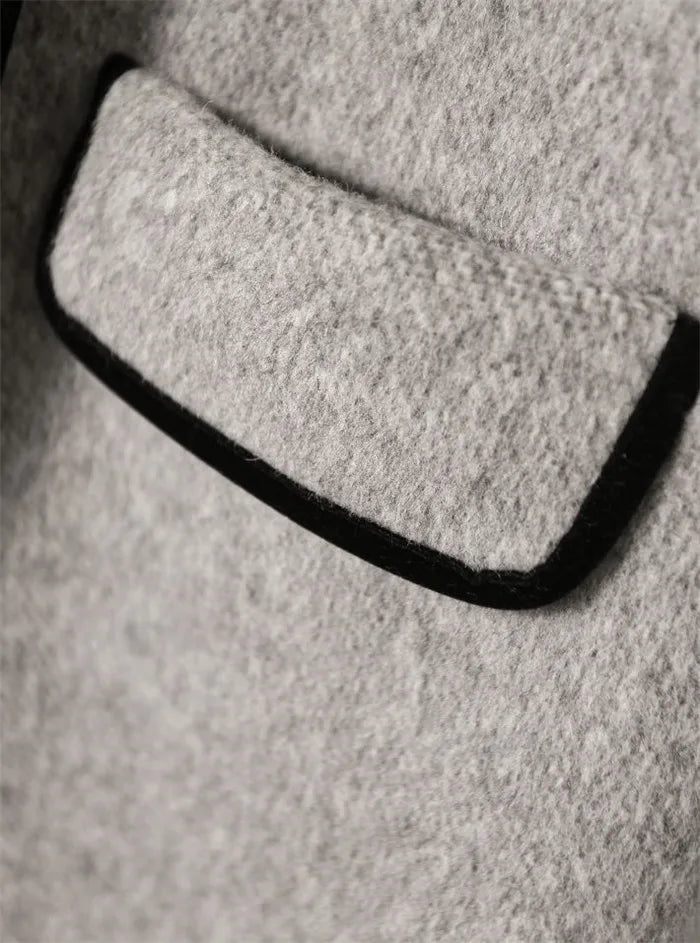 Winter Mid-Long Woollen Coat