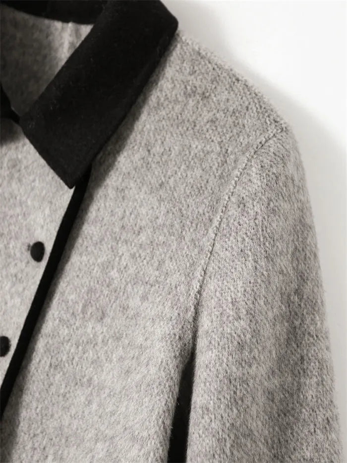 Winter Mid-Long Woollen Coat