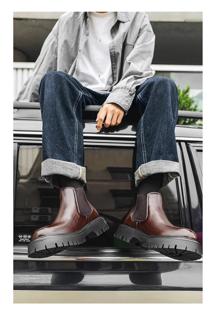 Thick Bottom Waterproof Platform New Chelsea Boots