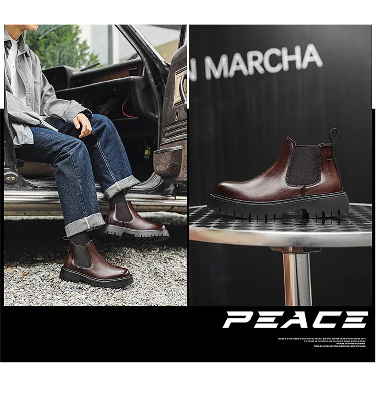 Thick Bottom Waterproof Platform New Chelsea Boots