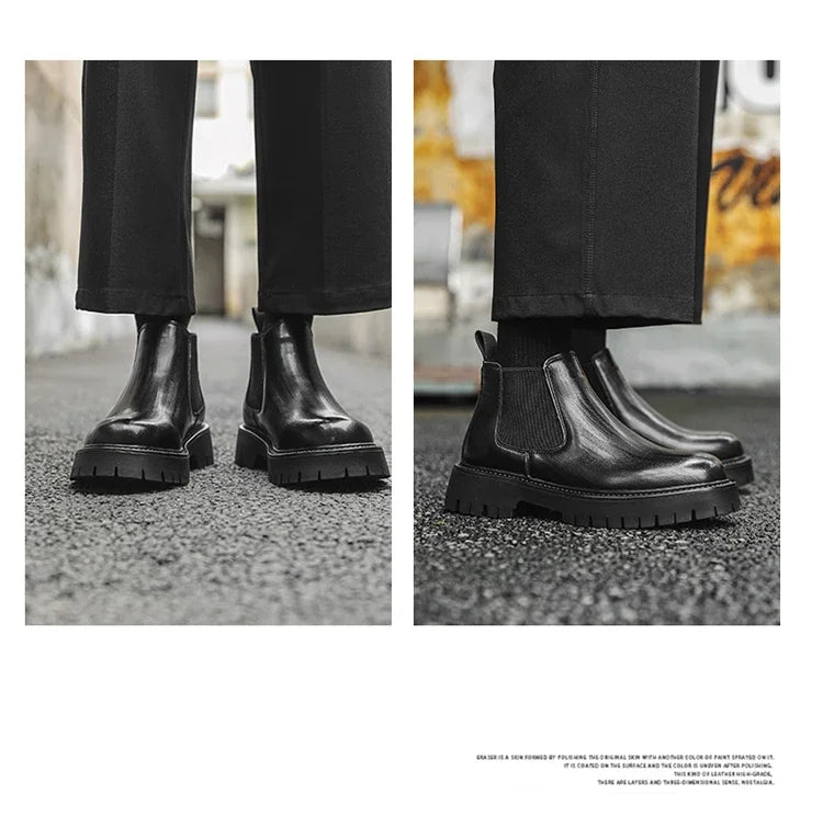 Thick Bottom Waterproof Platform New Chelsea Boots