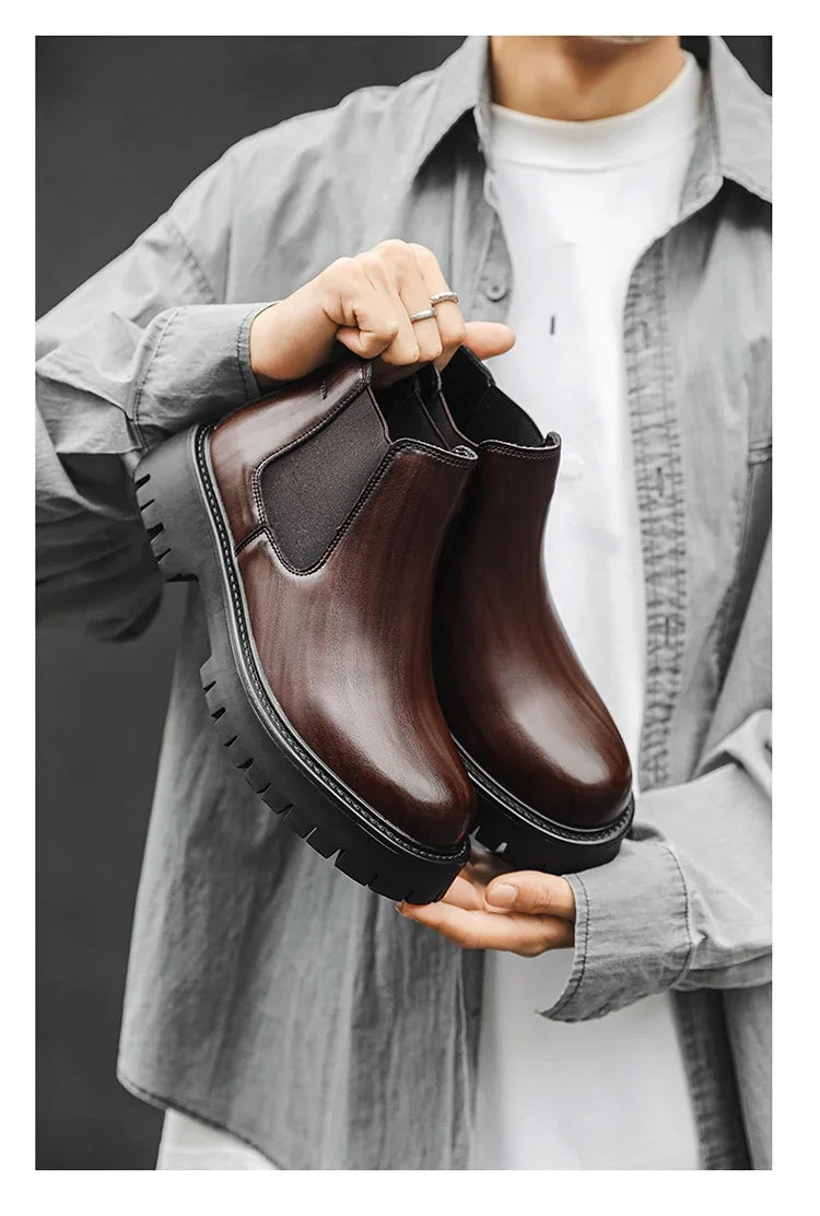 Thick Bottom Waterproof Platform New Chelsea Boots