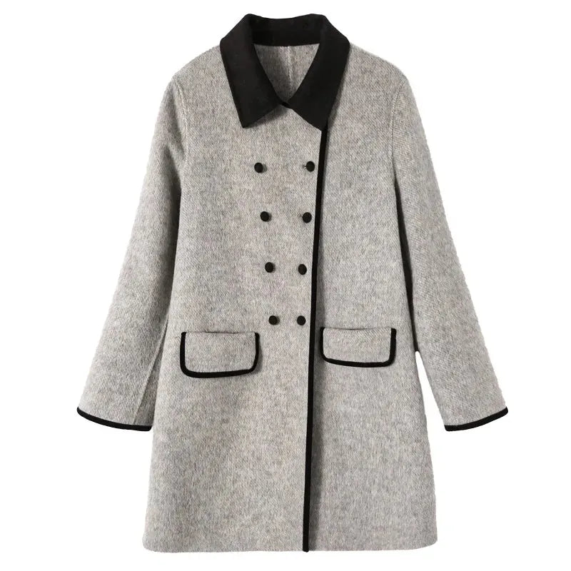 Winter Mid-Long Woollen Coat