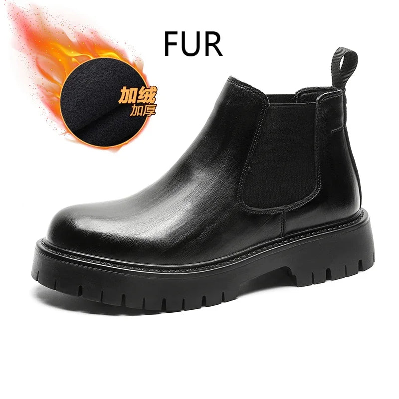 Thick Bottom Waterproof Platform New Chelsea Boots