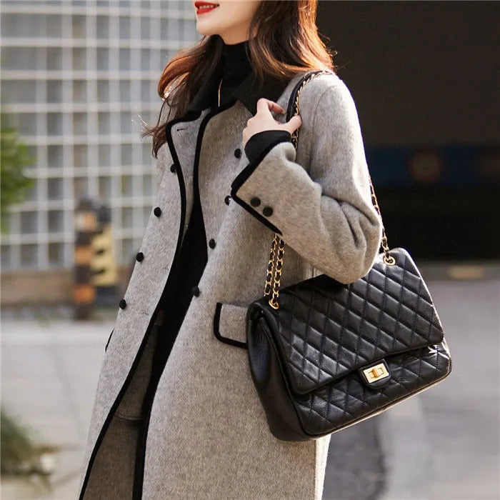 Winter Mid-Long Woollen Coat