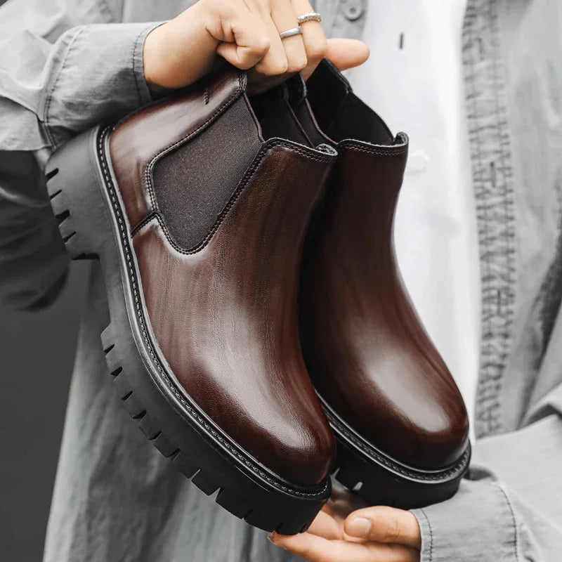 Thick Bottom Waterproof Platform New Chelsea Boots