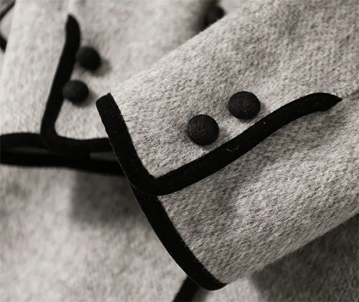 Winter Mid-Long Woollen Coat