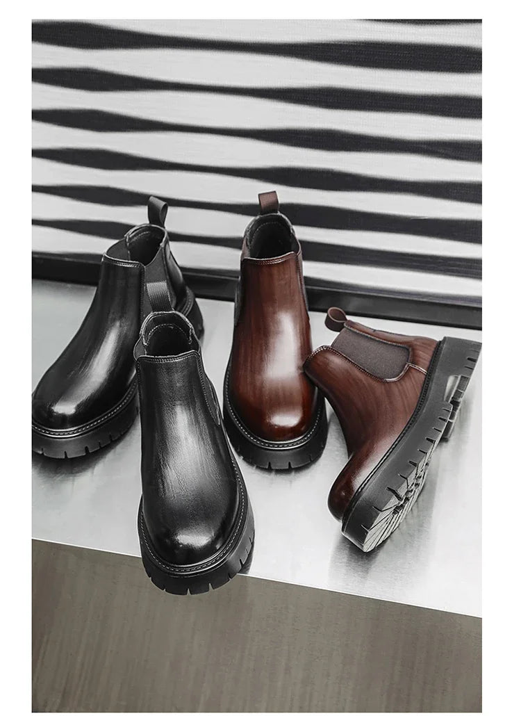 Thick Bottom Waterproof Platform New Chelsea Boots