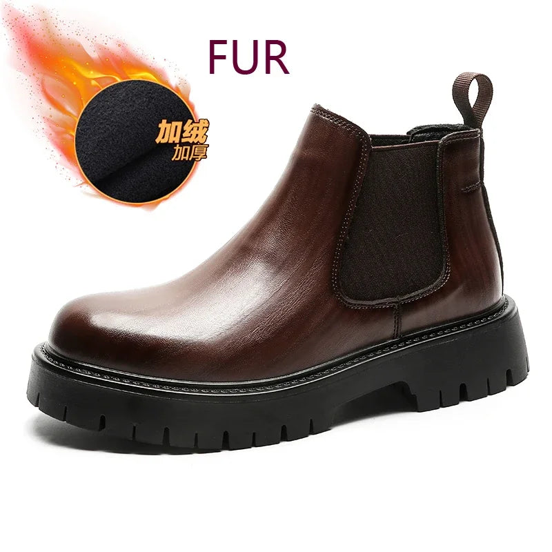 Thick Bottom Waterproof Platform New Chelsea Boots